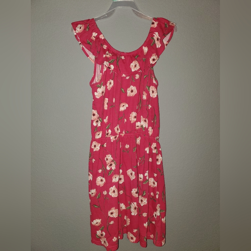 Children's Place Dress Floral pink XL 14 Easter